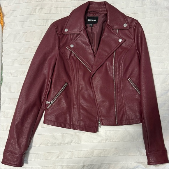 Express Jackets & Blazers - Express Burgundy Jacket